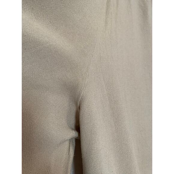 Free People Small Beige Wide Leg Rayon Pull On Khaki High Rise Women's Pant - Picture 6 of 8